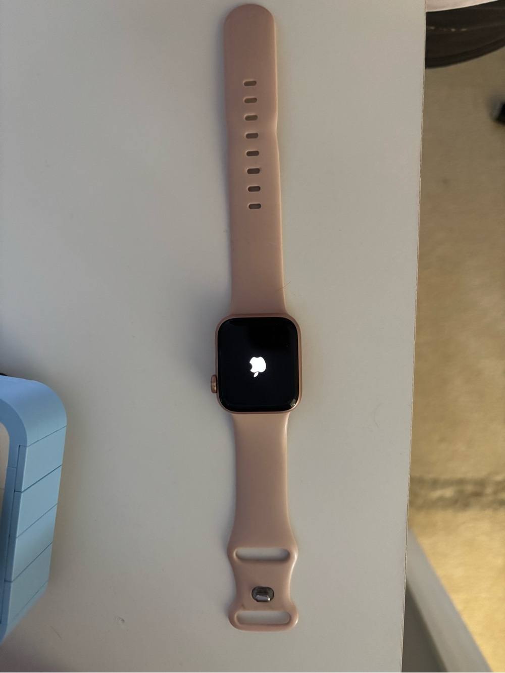 Apple Pink Silicone Smartwatch with Rose Band